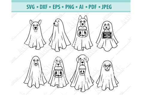 Dog Ghost Svg For Cricut Free Svg For Cricut Crafters File Svg