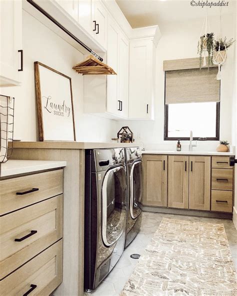 neutral laundry room decor ideas lady decluttered