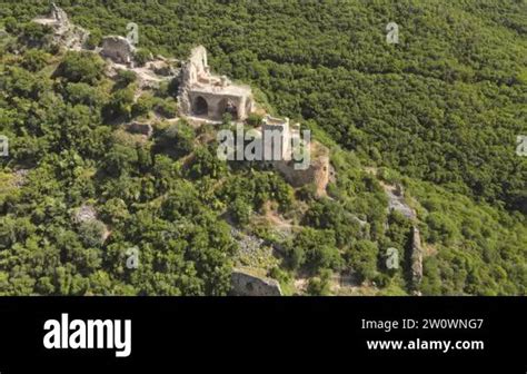 The Ruins Of Montfort Castle Are Located On A High Hill In The Upper