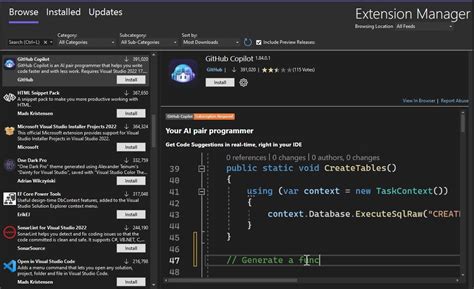 Finding Visual Studio 2022 Extensions Now Easier Visual