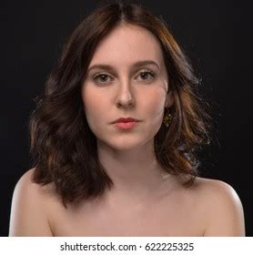 Brunette Woman Nude Shoulders Stock Photo Shutterstock