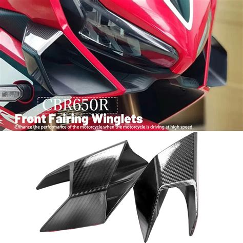 Winglets De Carenagem Dianteira Para Honda Capa Aerodin Mica Kit De