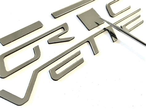 Chrome Rear Bumper Letters For Corvette C6 2005 2013 Abs Plastic Inserts Not Decals Etsy