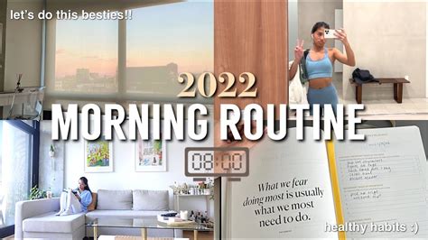 Hello 2022 8am Morning Routine 🌤productive Healthy Habits Youtube