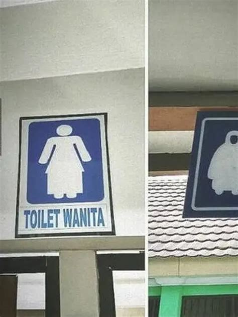 Tulisan Toilet Wanita Dan Pria Tak Sesuai Ini Bikin Bingung Hot