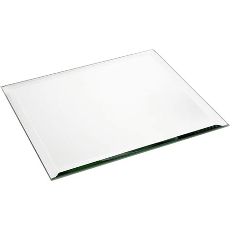 Plymor Set Of 4 Square 5mm Beveled Glass Mirrors 14 Inch X 14 Inch