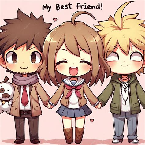 Premium Vector | Best friends cute characters