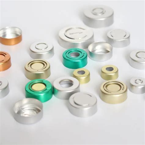 Pharmaceutical 13mm 20mm 28mm Colorful Aluminum Plastic Cap For Glass