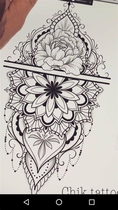 Line Work Tattoo Stencil Stasia Menard