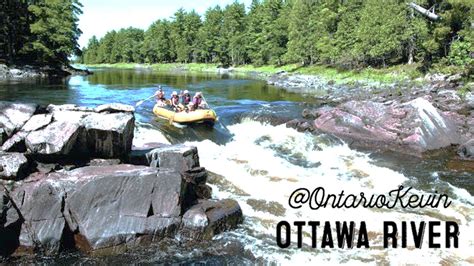 Whitewater Rafting Down The Ottawa River Youtube