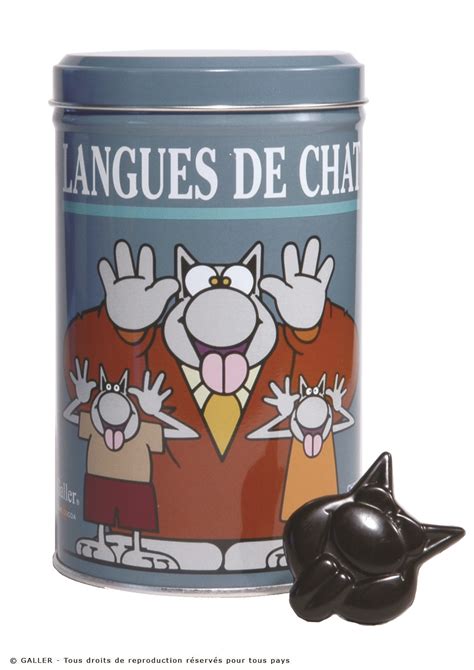 Langues De Chat 100 Black Chocolate Can Assortment