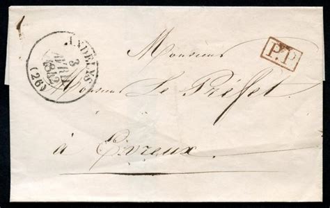 France Stampless Cover Andelys 3 Avril 1842 Port Paye To Evreux As