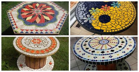 Pasos para crear mosaicos en mesas con trozos de cerámica DIY CONSEJOS