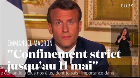 Emmanuel Macron Annonce Un Confinement Strict Jusquau 11 Mai Youtube