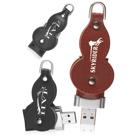 Custom 4GB Leather Thumb Drives | USB0234GB - DiscountMugs