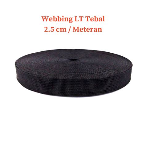 Jual Tali Webbing Bisban Tas LT 2 5 Cm Tebal Meteran Shopee Indonesia