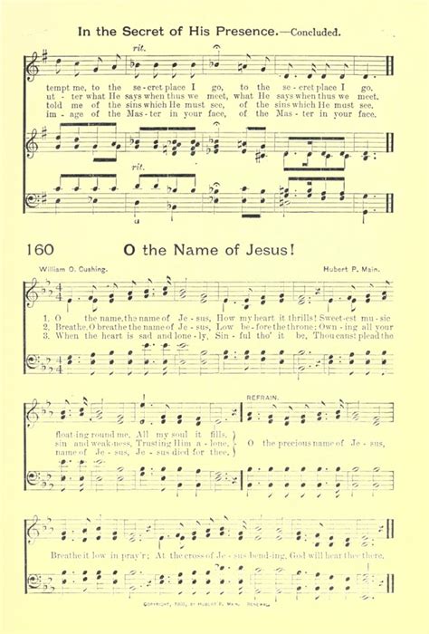 O The Name The Name Of Jesus Hymnary Org