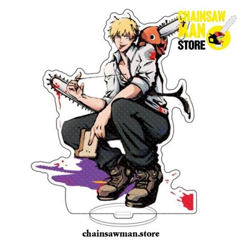 New Denji Pochita Chainsaw Man Acrylic Figure Stand Model Chainsaw