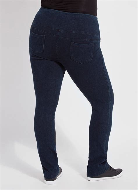 Denim Straight Leg Jean Legging Plus Size Lyssé New York Fabric Fit Fashion LyssÉ