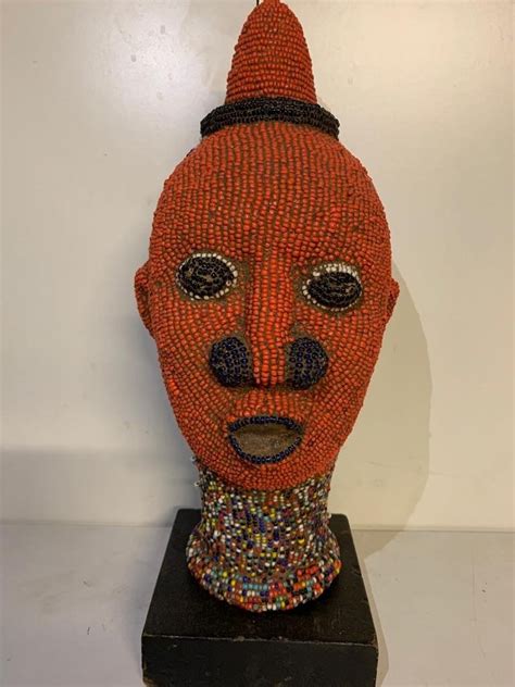 Head Terracotta Glass Bead Bamileke Cameroon Cm Catawiki