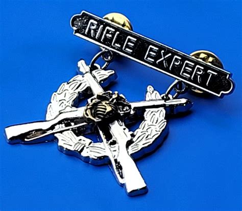 Wwii Us Marine Expert Rifleman Ega Badge Military Sterling Pin Usmc Marksman Ebay