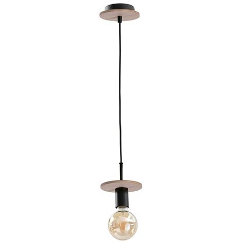 Keter Lighting Saturn Slim Suspension Plafonnier Naturel Noir