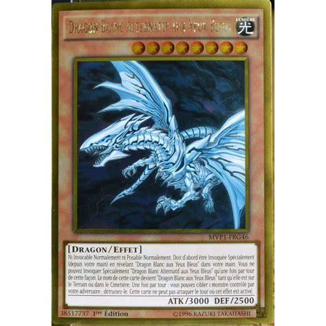 Carte YU GI OH MVP1 FRG46 Dragon Blanc Alternatif Aux Yeux Bleus FR