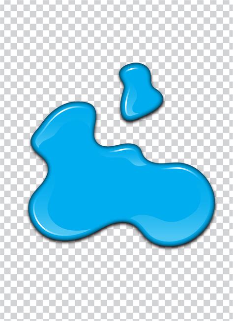 Blue paint splash with transparency background. Vector illustration ...