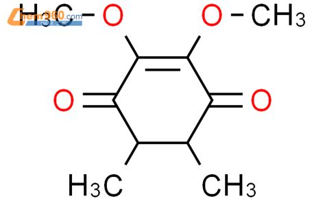 7558 06 7 2 3 Dimethoxy 5 6 dimethyl cyclohex 2 en 1 4 dion化学式结构式分子式