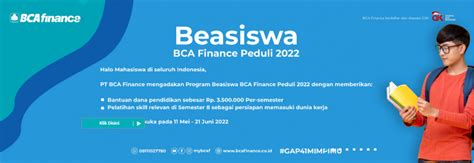 Beasiswa BCA Finance Hadir Untuk Mahasiswa Berikut Manfaat Syarat