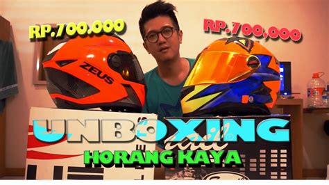 Unboxing HELM Rp 700 000 RASA Rp 5 000 000 ZEUS Vs SNAIL YouTube