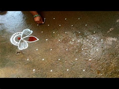 Margazhi Madham Flowers Kolam New Year Rangoli Design 7 4 Dots