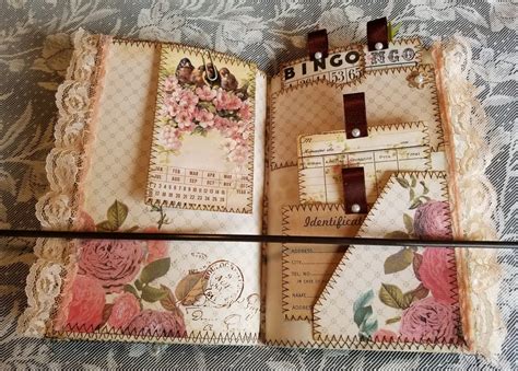 Handmade Shabby Chic Vintage Journal Diary Stitching Junk Etsy