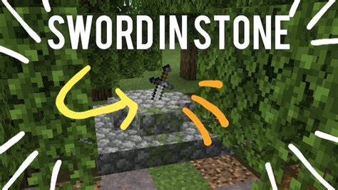 Minecraft Pe Sword In Stone Tutorial Youtube