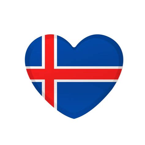 Bandera De La Rep Blica De Islandia Vector Premium