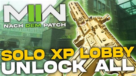 BESTER SOLO XP LOBBY GLITCH In MODERN WARFARE 2 YouTube