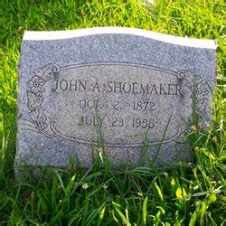 John A Shoemaker M Morial Find A Grave