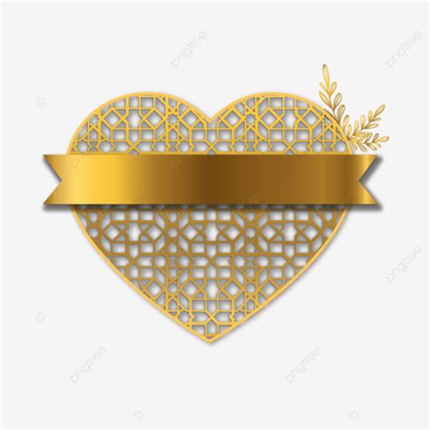 Lovely Banner Vector Design Images Banner Love Gold Undangan Emas