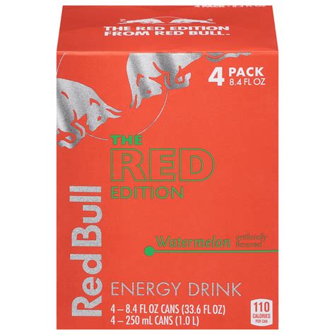 Save On Red Bull The Red Edition Watermelon Energy Drink 4 Pk Order Online Delivery Stop And Shop