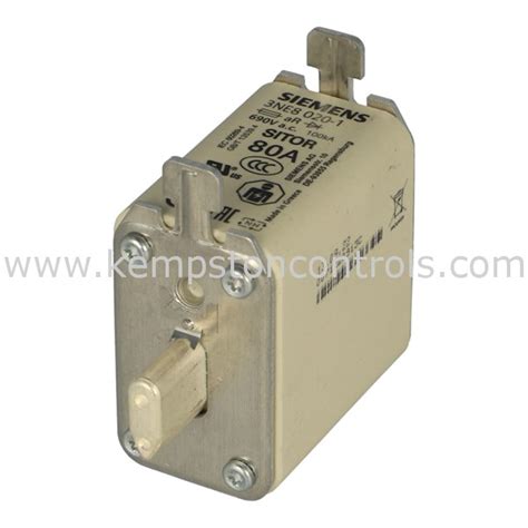 Siemens 3NE8020 1 SIEMENS SITOR FUSE LINKS 80A AC 690V WITH BLADE