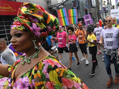 A Mix Of Pride And Anger At Lgbt Rights Marches Across Us The Mercury News