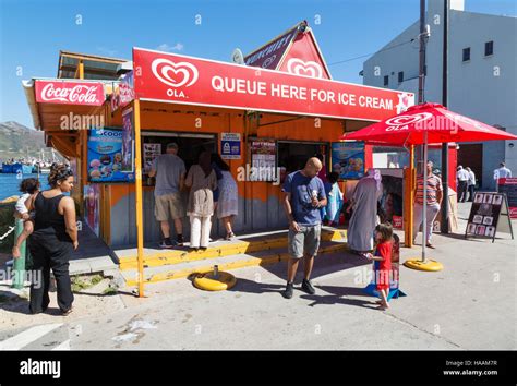 People Buying Ice Cream At An Ice Cream Shop Hout Bay Cape Peninsula