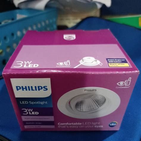 Jual Lampu Downlight Spot Led Philips Kyanite 3w 59751 2700k Shopee