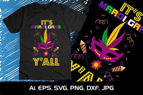 Its Mardi Gras Yall Shirt Print Svg Graphic By Creative Svg Crafts