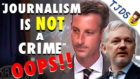 Awkward Journalism Not A Crime Says Assange Persecutors Youtube