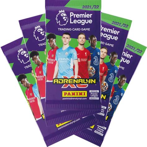 Fotbollskort 5st Paket Panini Premier League 2021 22 Fyndiq