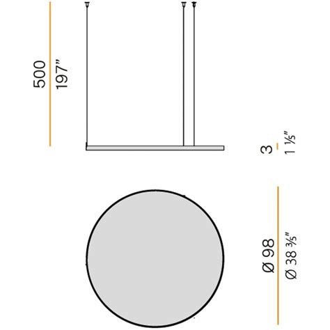 Lampada A Sospensione PANNELLO ZERO ROUND ACOUSTIC By Panzeri LIGHT