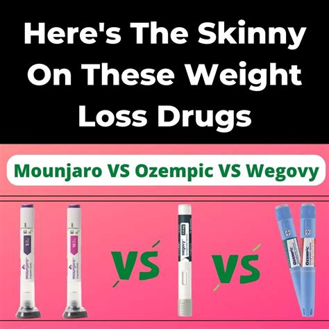 Ozempic Wegovy And Mounjaro They Are The New Weight Loss Drugs That