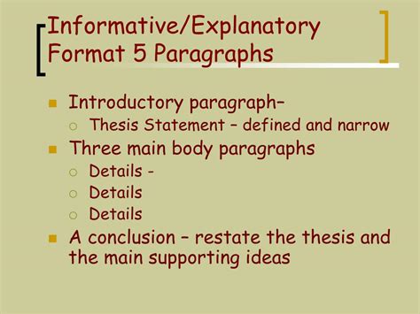 Ppt Informativeexplanatory Essay Powerpoint Presentation Free