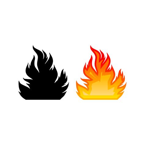 Fire flames, set vector icons. vector isolated fire emoji 5211302 Vector Art at Vecteezy